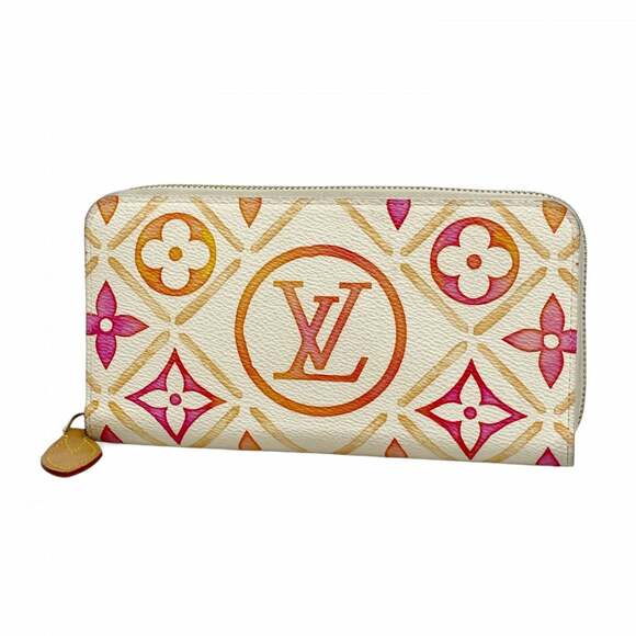 LOUIS VUITTON Accessories - Louis Vuitton Monogram Tile Zippy Wallet M11455 Coral Women's Long P2542604
